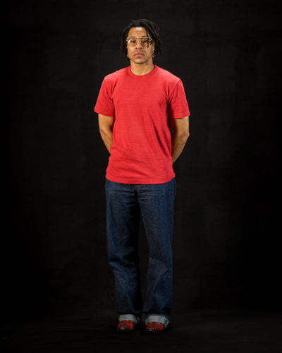 Standard & Strange Wakayama Special Loopwheel Tee - Tomato Red - Standard & Strange