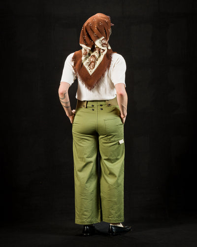 Kapital Stretch Chino TWIGGY 7-Stars Suspender Pants - Khaki - Standard & Strange