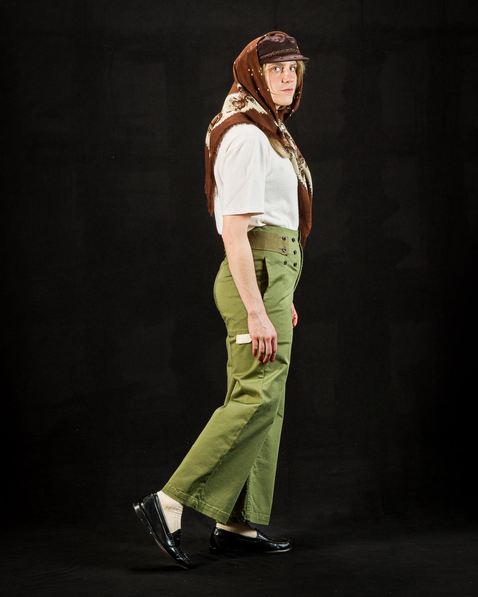 Kapital Stretch Chino TWIGGY 7-Stars Suspender Pants - Khaki - Standard & Strange