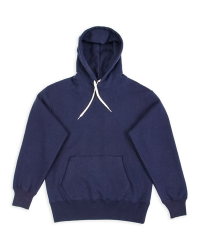 The Real McCoy's 10 oz Loopwheel Hooded Sweatshirt - Navy - Standard & Strange
