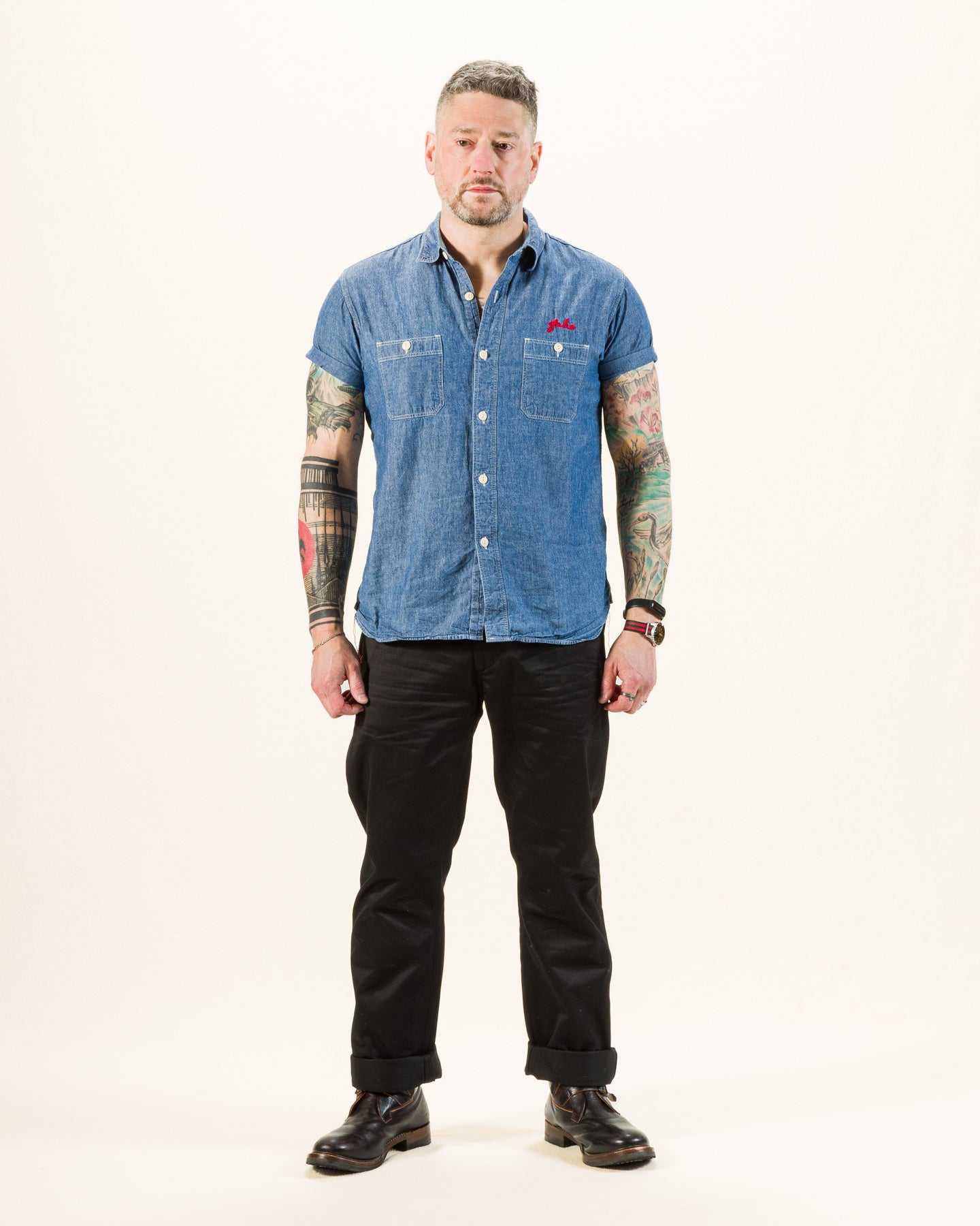 The Real McCoy's Blue Seal Chinos - Black - Standard & Strange