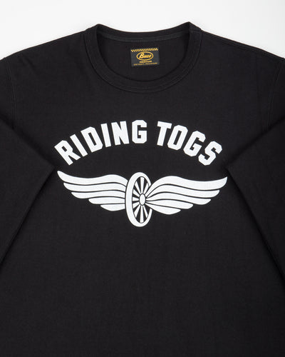 The Real McCoy's Buco L/S Tee / Riding Togs - Black - Standard & Strange