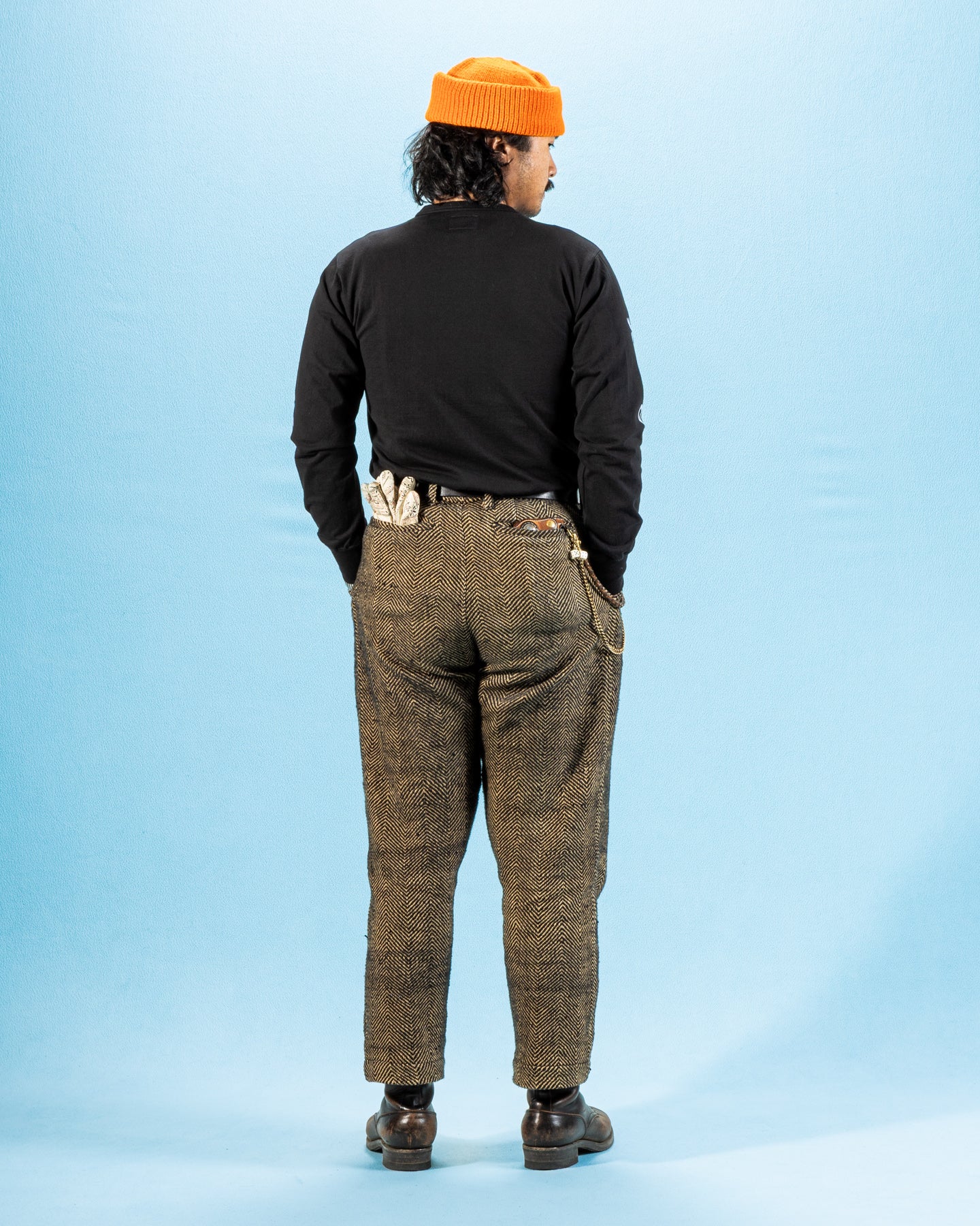 The Real McCoy's Buco L/S Tee / Riding Togs - Black - Standard & Strange