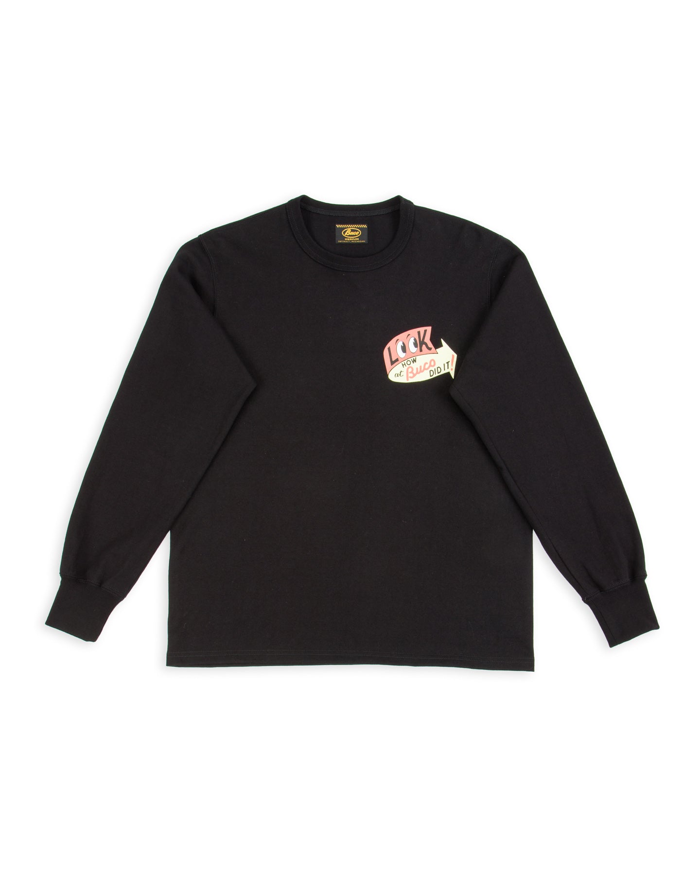 The Real McCoy's Buco L/S Tee /LOOK AT HOW BUCO DID IT! - Black - Standard & Strange