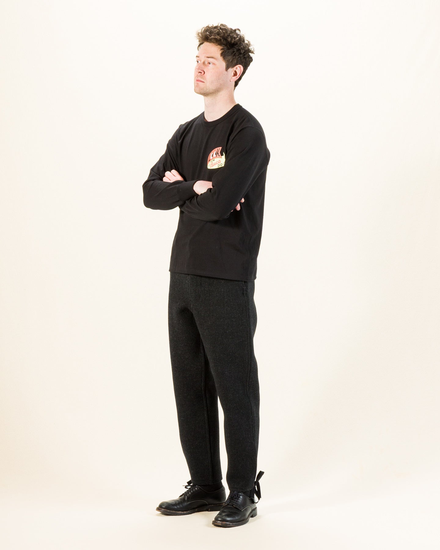 The Real McCoy's Buco L/S Tee /LOOK AT HOW BUCO DID IT! - Black - Standard & Strange