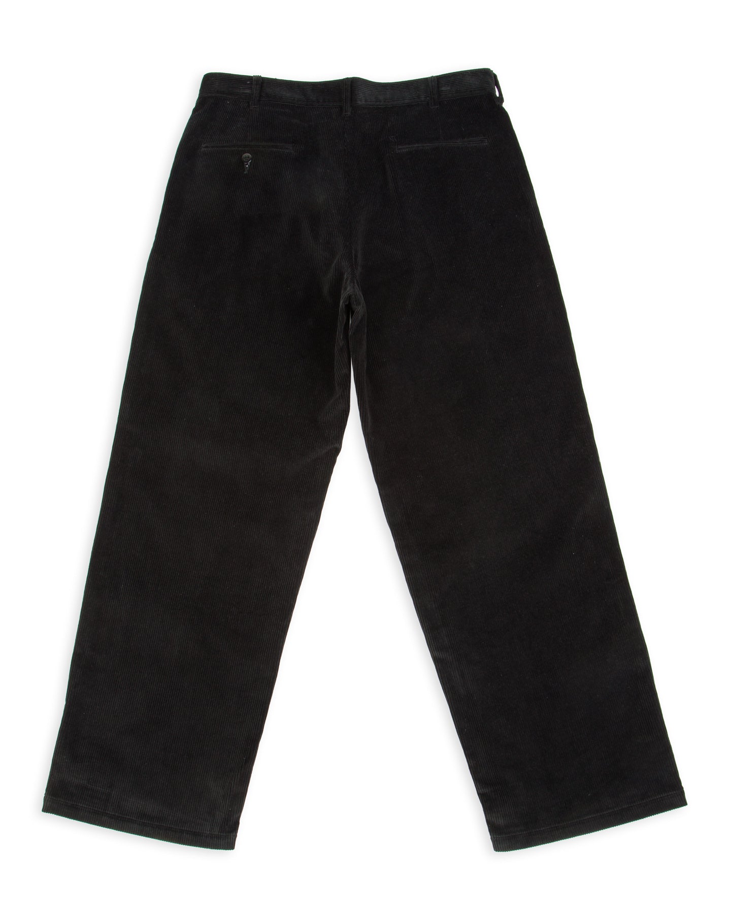 The Real McCoy's Double-Pleat Corduroy Trousers - Black - Standard & Strange