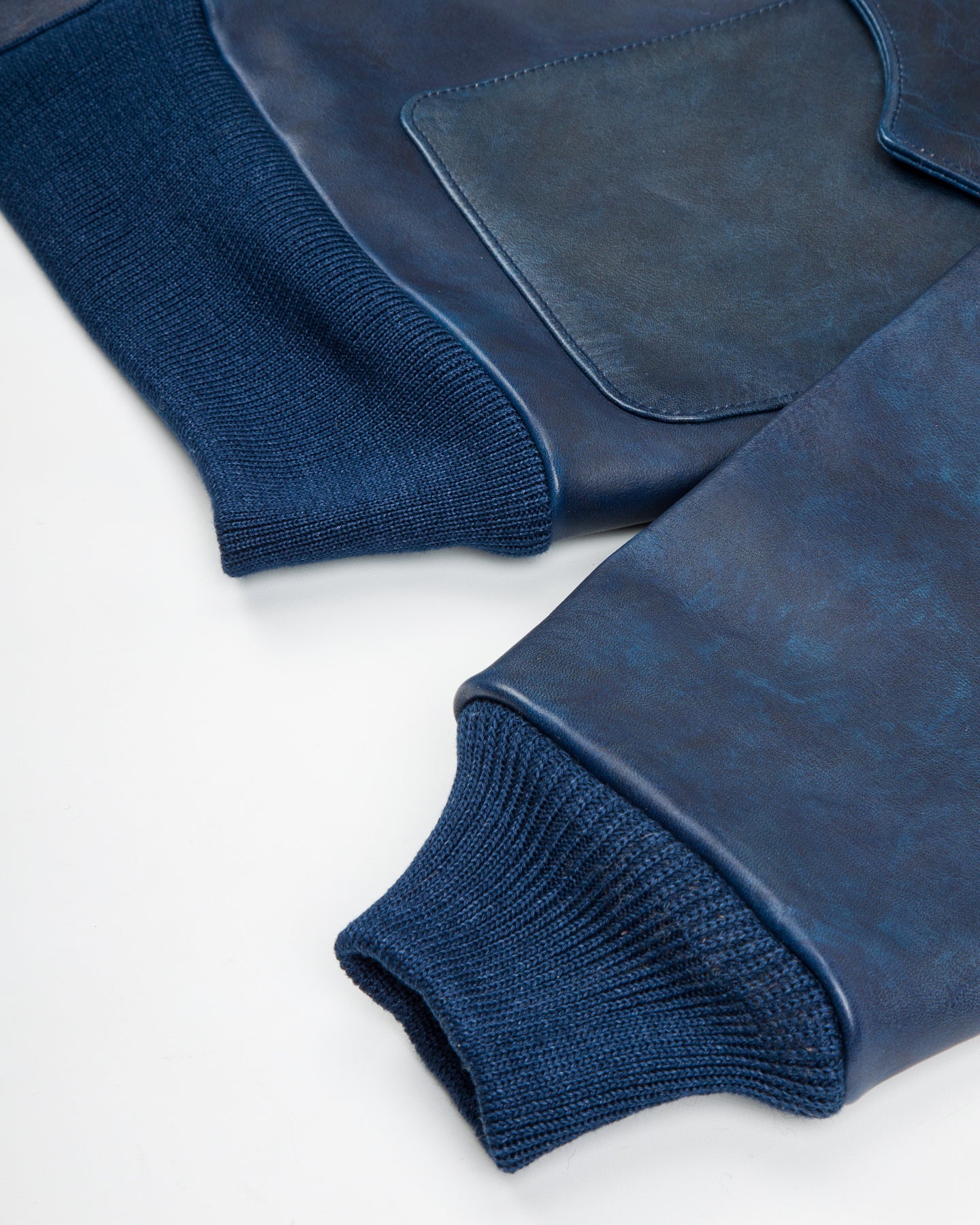The Real McCoy's Type A-2 Leather Jacket - Indigo Dyed - Standard & Strange