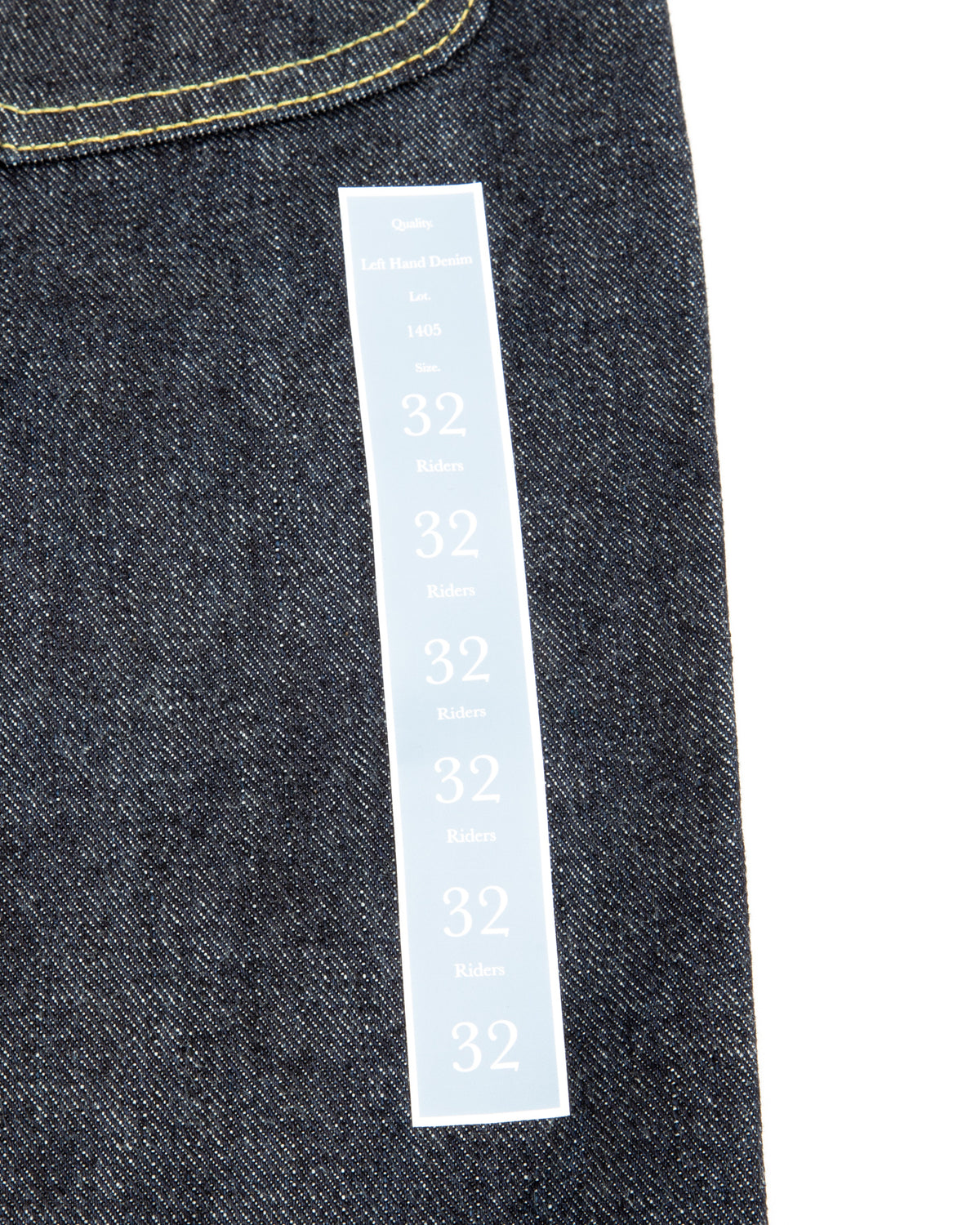 Lot.1405 Riders Denim - Indigo Left Hand Denim