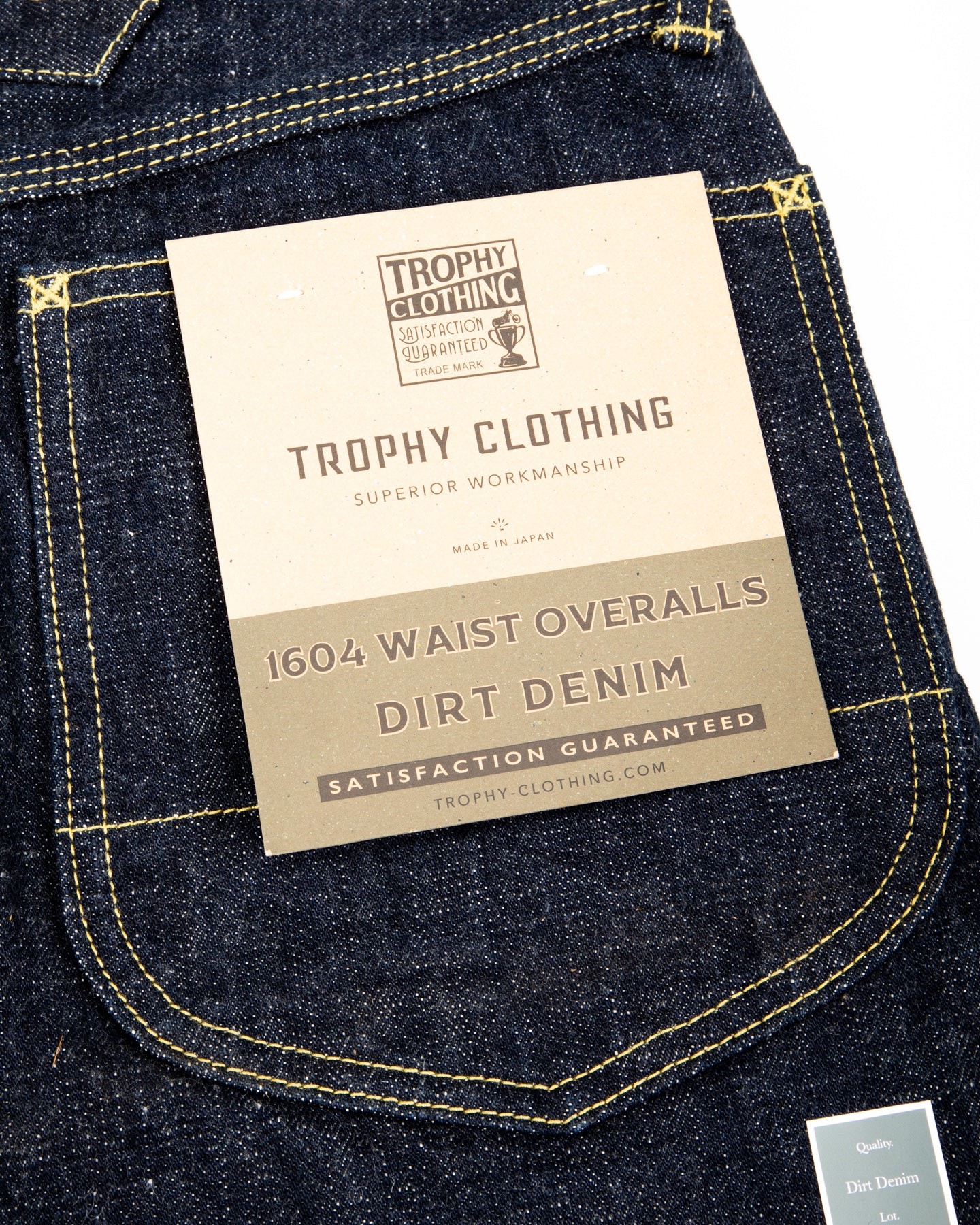 Trophy Clothing Lot.1604 Waist Overalls - Dirt Denim - Standard & Strange