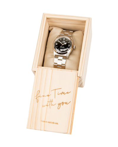 Vague Watch Co. Every-One Watch [E1-L-001] - Black Dial - Standard & Strange