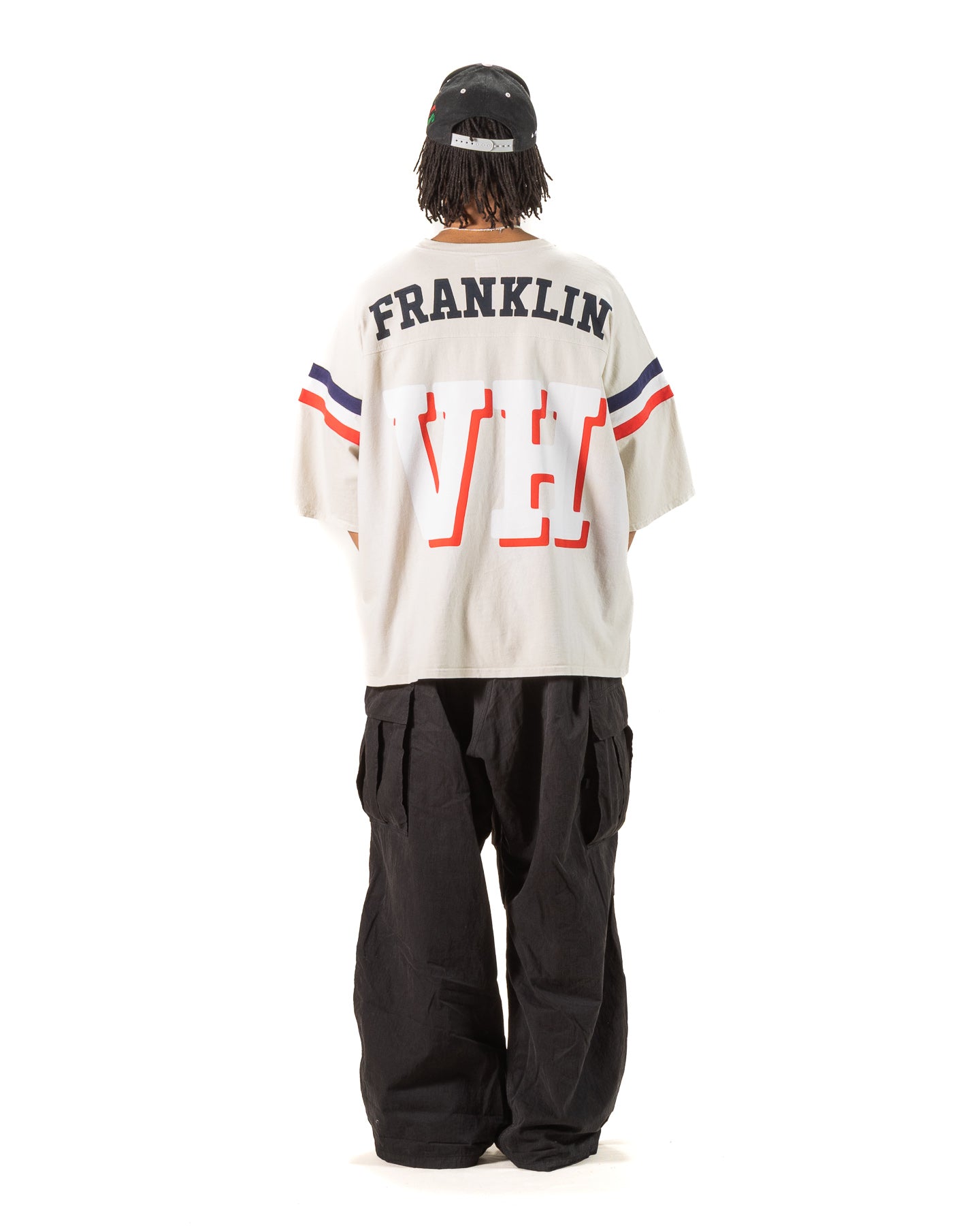 Vintage Heavy Franklin Football Jersey - Grey - Standard & Strange