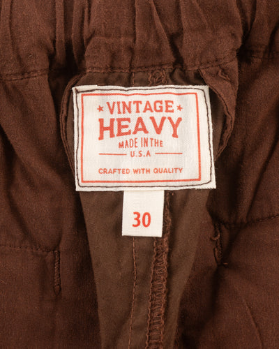Vintage Heavy Lightweight Brown Packable Pant - Brown - Standard & Strange