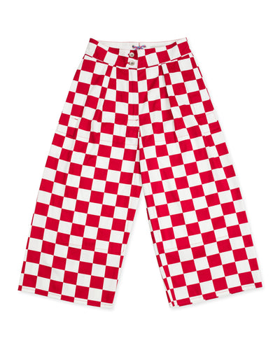 W'Menswear Burnout Pants - Red Check - Standard & Strange