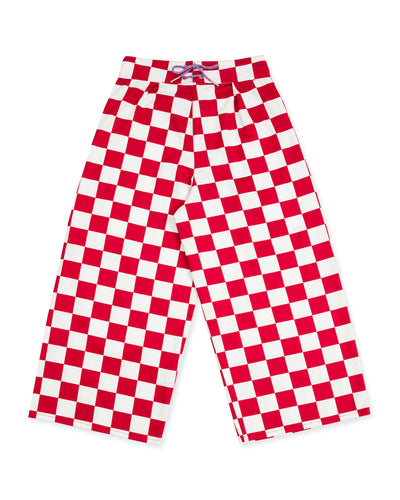 W'Menswear Burnout Pants - Red Check - Standard & Strange