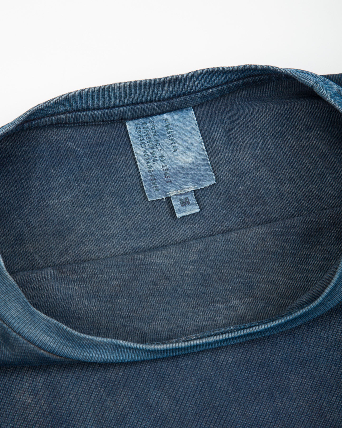 W'Menswear Gas Station Tee - Indigo/Ebony Heavy Jersey - Standard & Strange