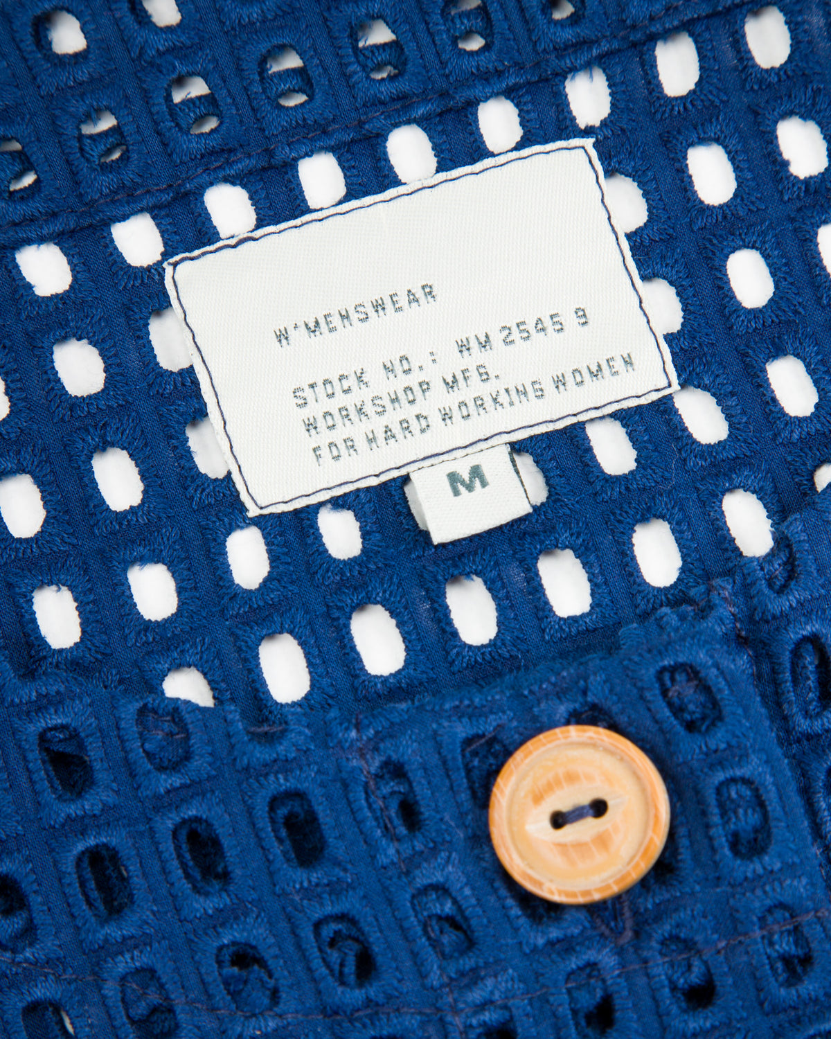 W'Menswear Naa Shirt - Indigo Deadstock Lace - Standard & Strange