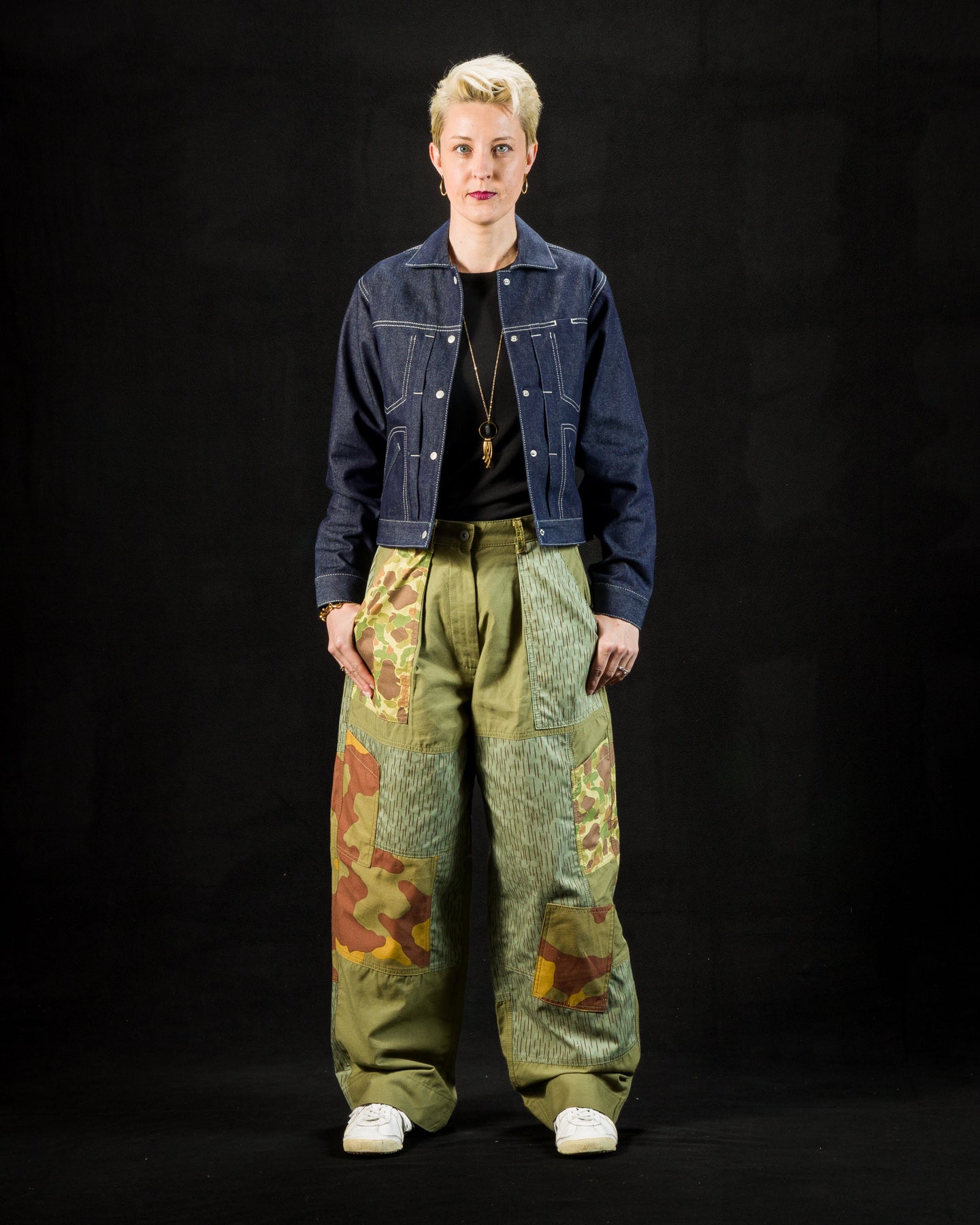 W'Menswear Unisex Freedom Flight Trouser - Army Green Camo - Standard & Strange