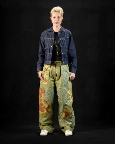 W'Menswear Unisex Freedom Flight Trouser - Army Green Camo - Standard & Strange