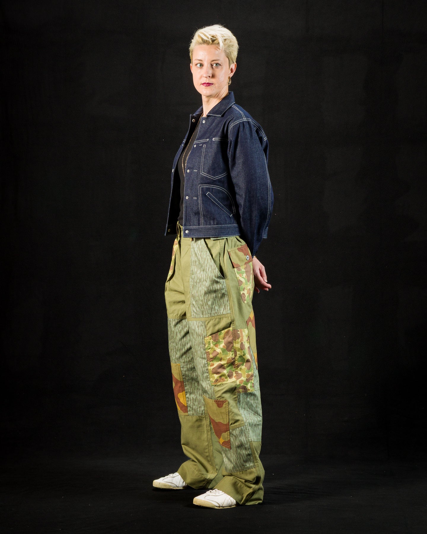 W'Menswear Unisex Freedom Flight Trouser - Army Green Camo - Standard & Strange