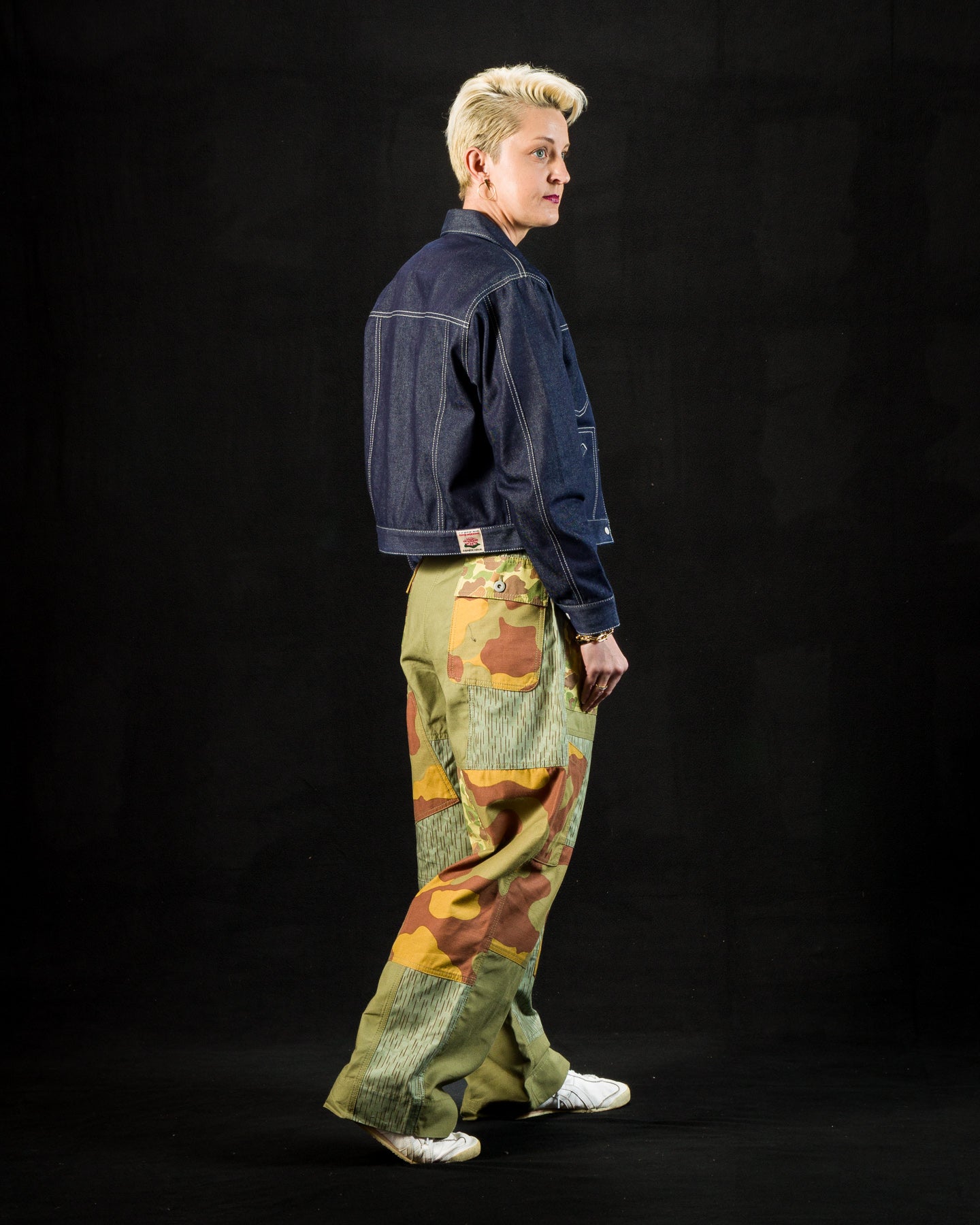 W'Menswear Unisex Freedom Flight Trouser - Army Green Camo - Standard & Strange