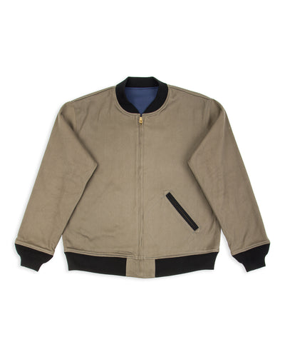 Warehouse Cadet's Varsity Jacket - Gray/Navy - Standard & Strange