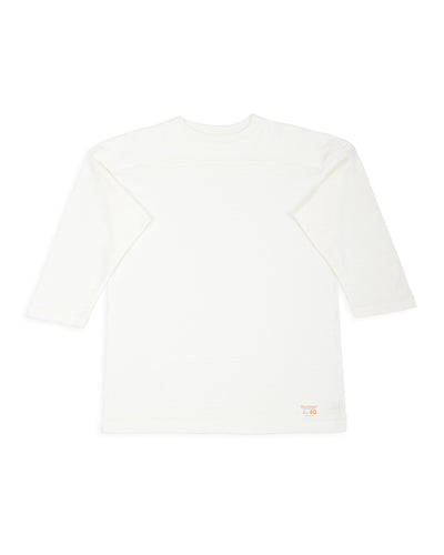 Warehouse Three Quarter Football Shirt - Off White - Standard & Strange