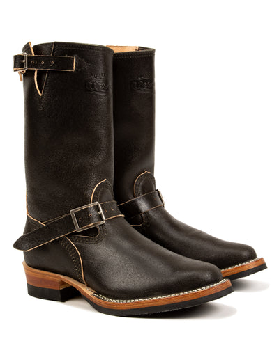 Wesco S&S x Wesco Quick Striker Engineer Boot - Olive Waxed Flesh - Standard & Strange