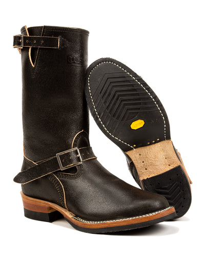 Wesco S&S x Wesco Quick Striker Engineer Boot - Olive Waxed Flesh - Standard & Strange