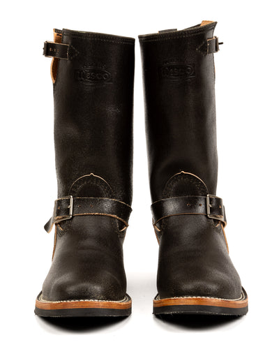 Wesco S&S x Wesco Quick Striker Engineer Boot - Olive Waxed Flesh - Standard & Strange