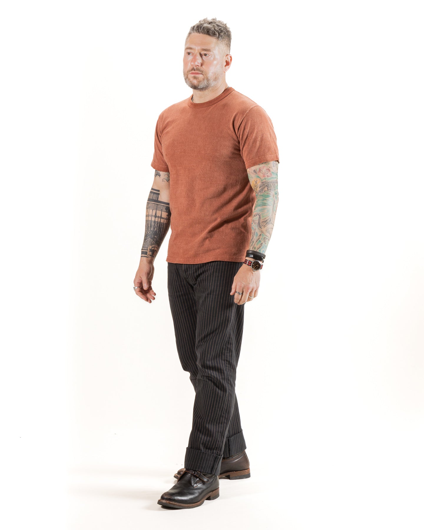 Wonder Looper Amami Hand Dyed ELS Recycled Cotton Slub T-Shirt - Sharinbai + Doro - Standard & Strange