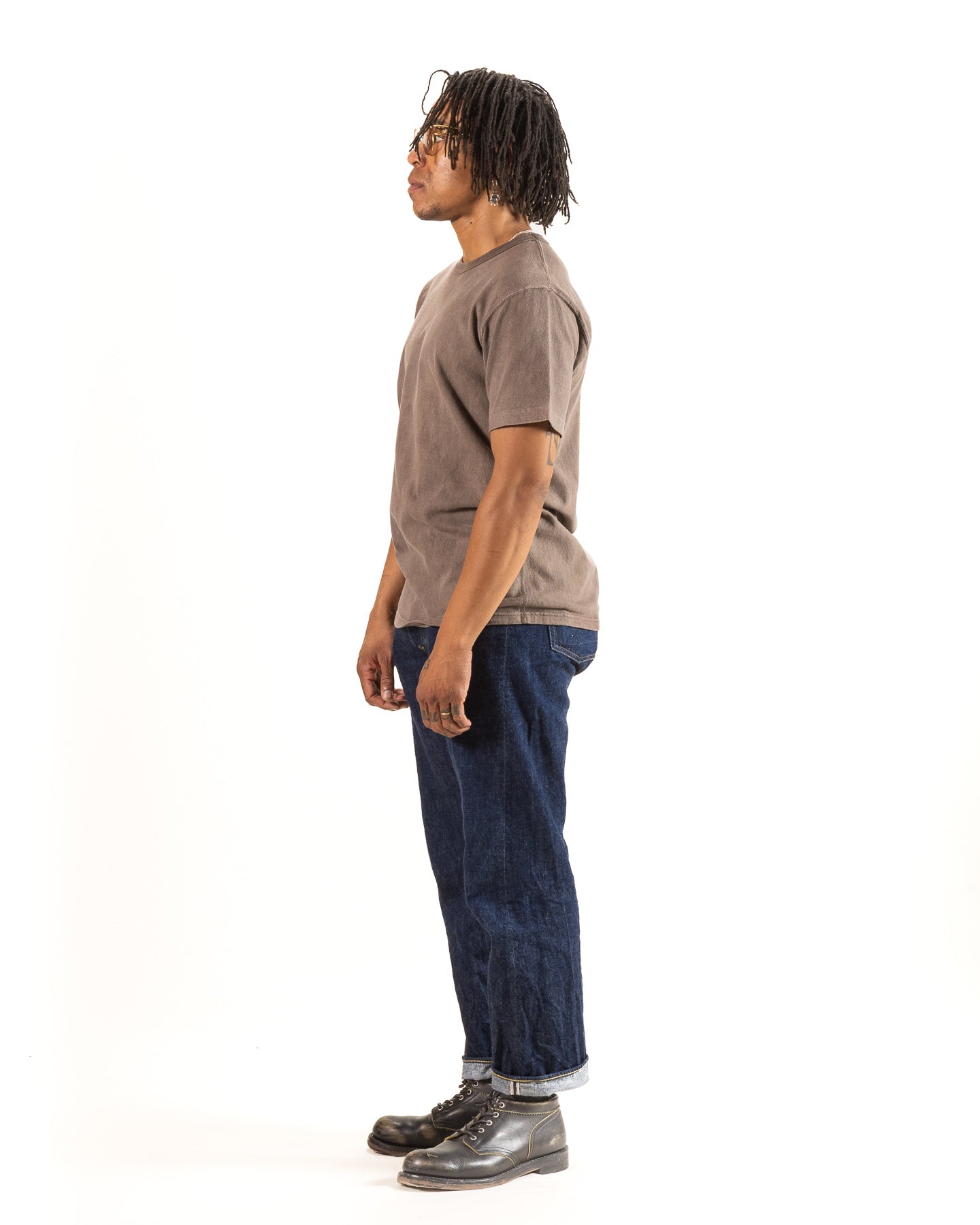 Wonder Looper Amami Hand Dyed ELS Recycled Cotton Slub T-Shirt - Sharinbai + Doro Max - Standard & Strange
