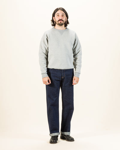 Wonder Looper Double Heavyweight French Terry Pullover Crewneck - Heather Grey - Standard & Strange