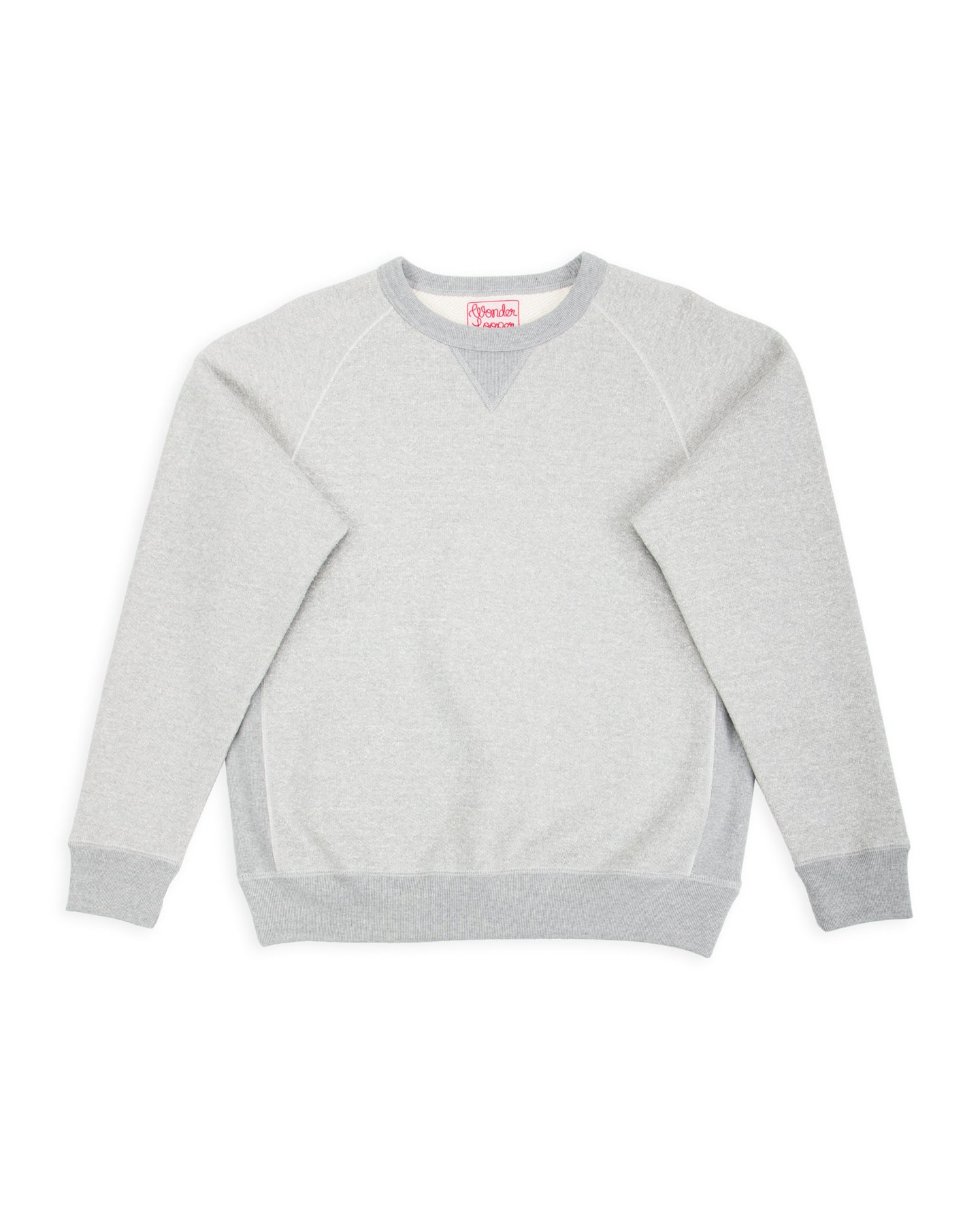 Wonder Looper Double Heavyweight French Terry Pullover Crewneck - Heather Grey - Standard & Strange
