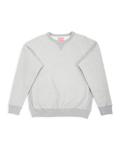 Wonder Looper Double Heavyweight French Terry Pullover Crewneck - Heather Grey - Standard & Strange