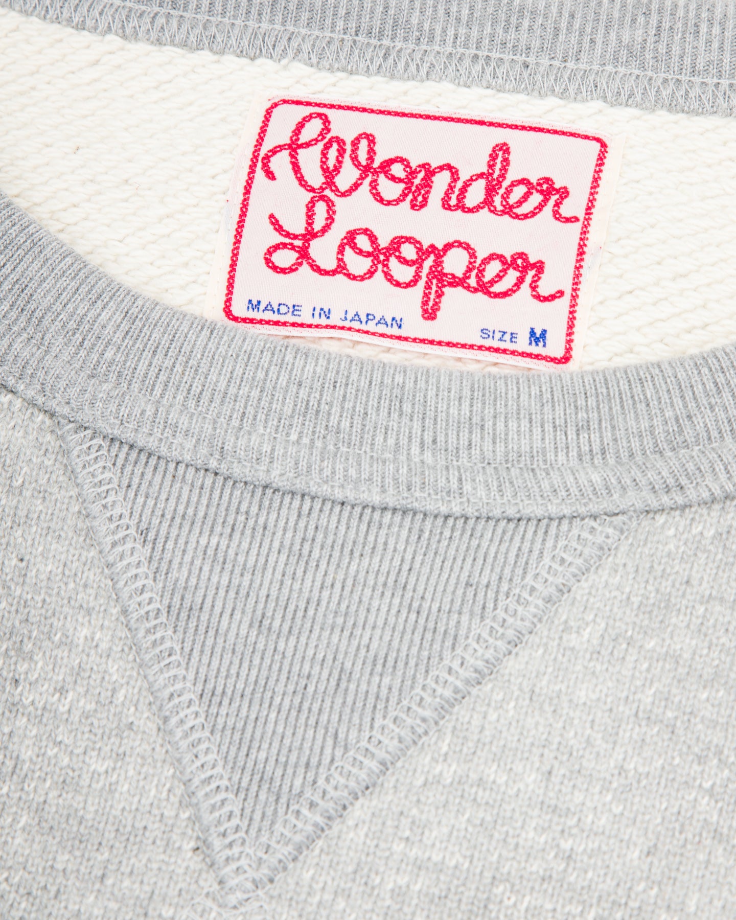 Wonder Looper Double Heavyweight French Terry Pullover Crewneck - Heather Grey - Standard & Strange