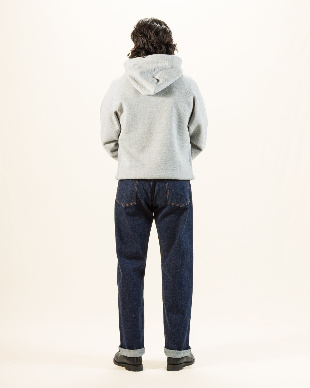 Wonder Looper Double Heavyweight French Terry Pullover Hoodie - Heather Grey - Standard & Strange