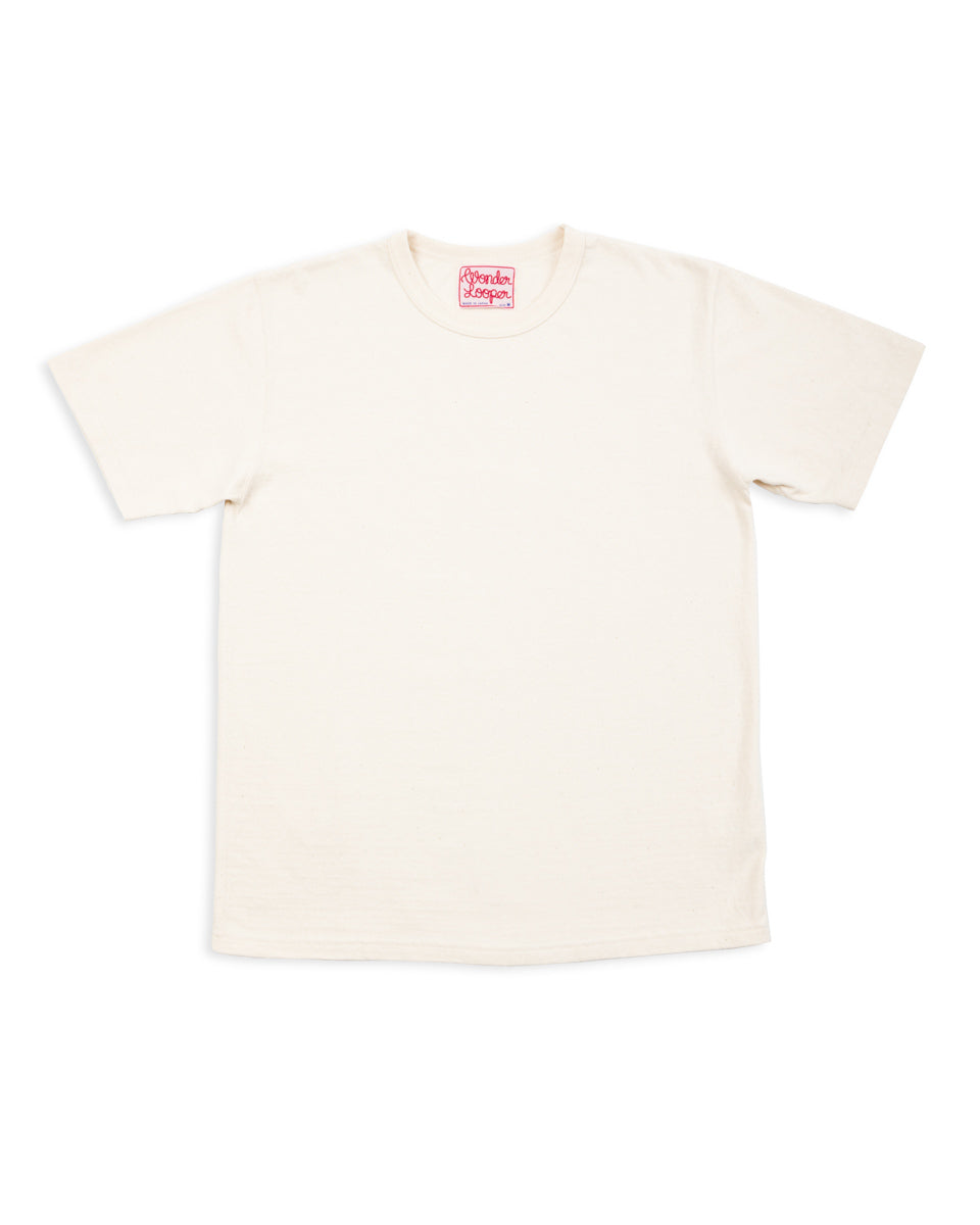 Wonder Looper ELS Recycled Cotton Slub T-Shirt - Ecru - Standard & Strange