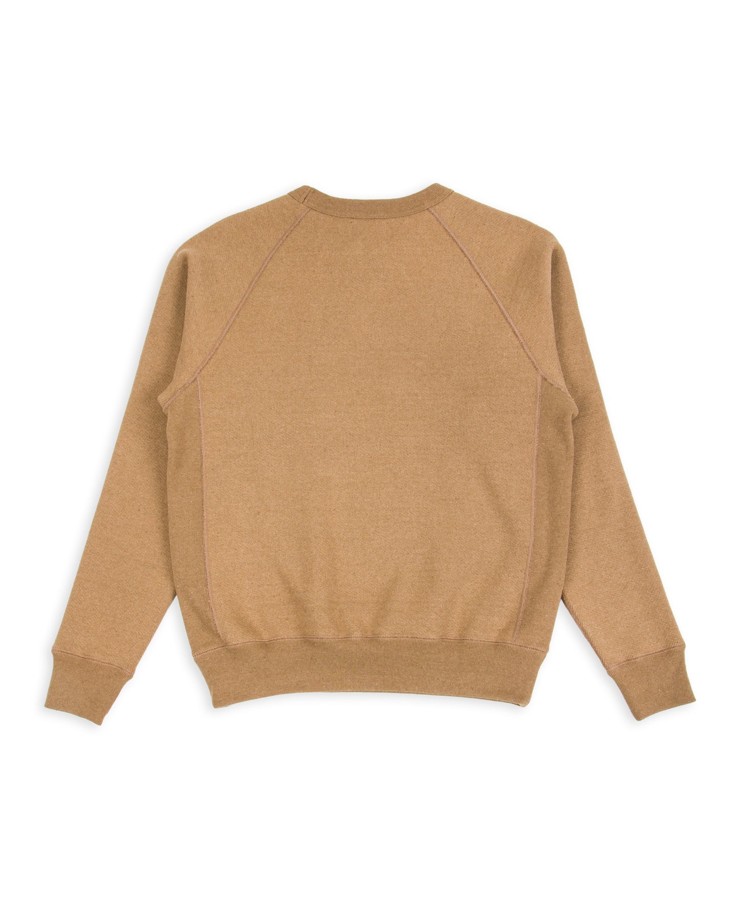 Wonder Looper Foxfibre® Double Heavyweight French Terry Pullover Crewneck - Iron Mordant Coyote 80 - Standard & Strange