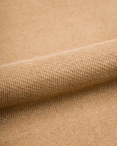 Wonder Looper Foxfibre® Double Heavyweight French Terry Pullover Crewneck - Iron Mordant Coyote 80 - Standard & Strange