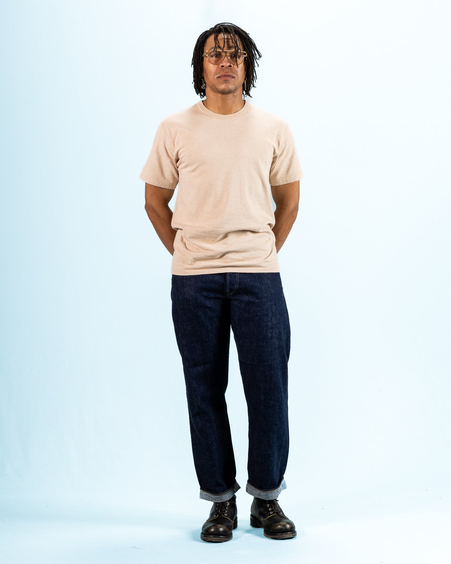 Wonder Looper Foxfibre® Tsuriami Crewneck T-shirt - Coyote 15 - Standard & Strange