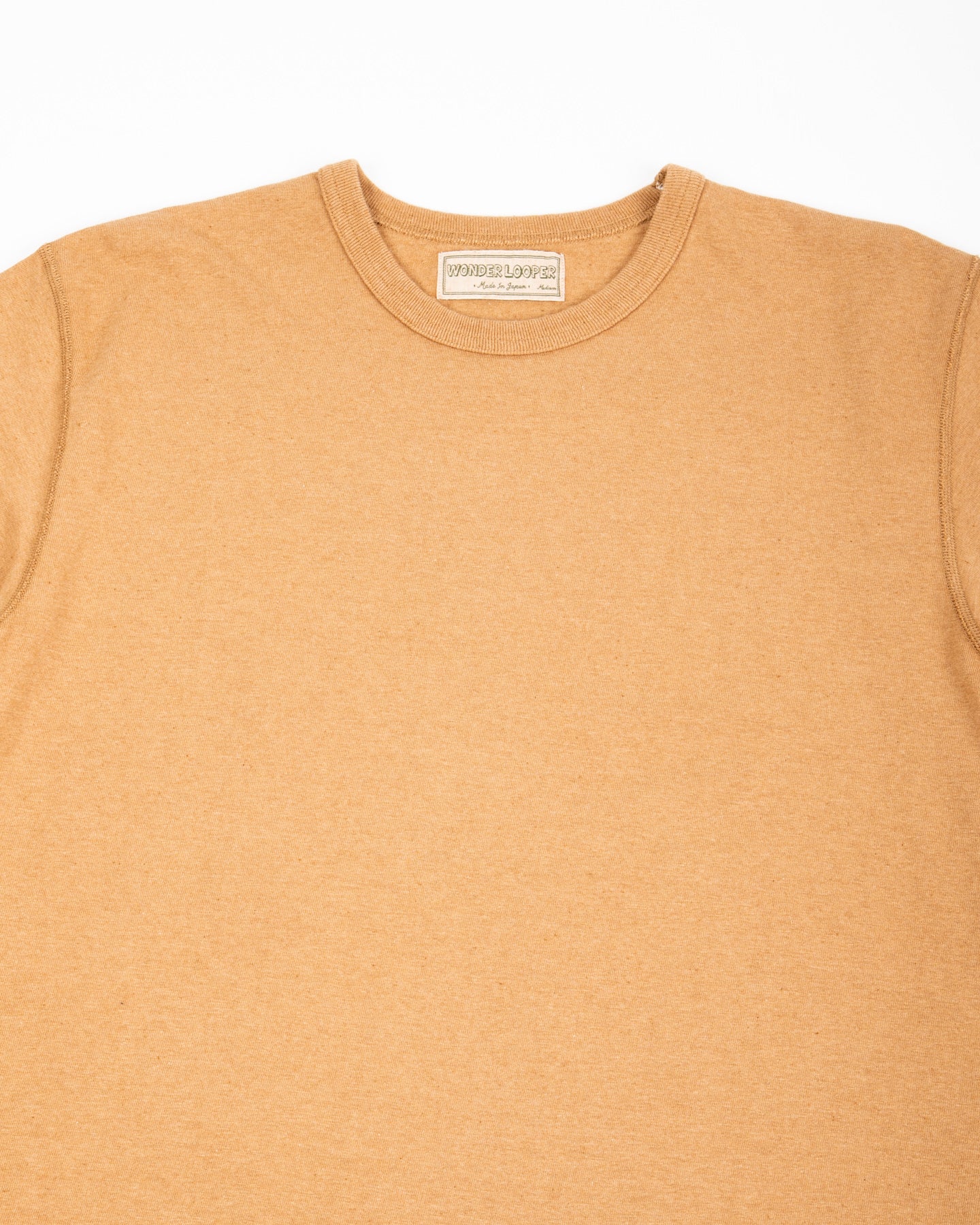 Wonder Looper Foxfibre® Tsuriami Crewneck T-shirt - Coyote 70 - Standard & Strange