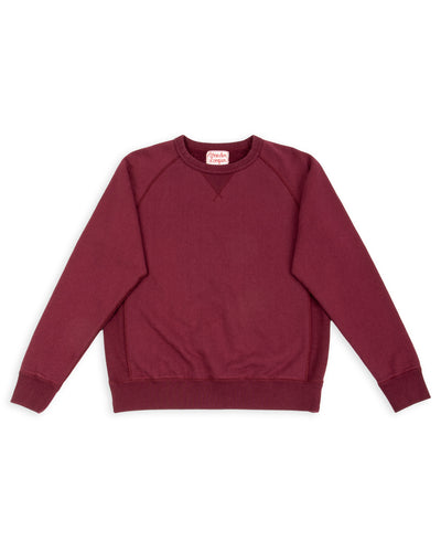 Wonder Looper Super Looper French Terry Pullover Crewneck - Burgundy - Standard & Strange