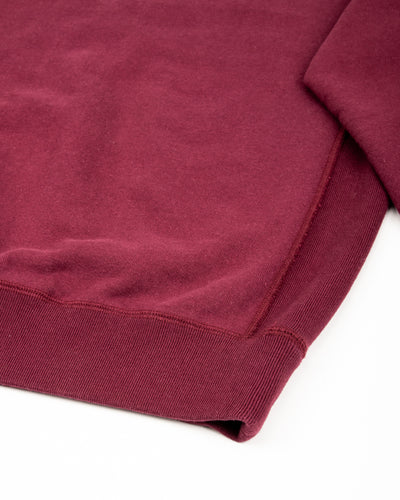 Wonder Looper Super Looper French Terry Pullover Crewneck - Burgundy - Standard & Strange