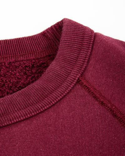 Wonder Looper Super Looper French Terry Pullover Crewneck - Burgundy - Standard & Strange