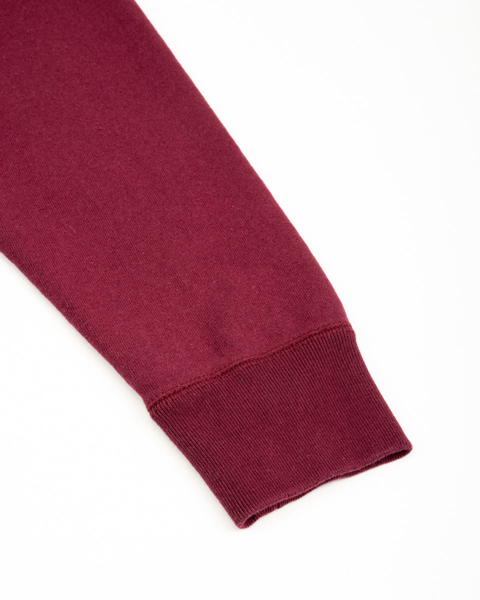 Wonder Looper Super Looper French Terry Pullover Crewneck - Burgundy - Standard & Strange