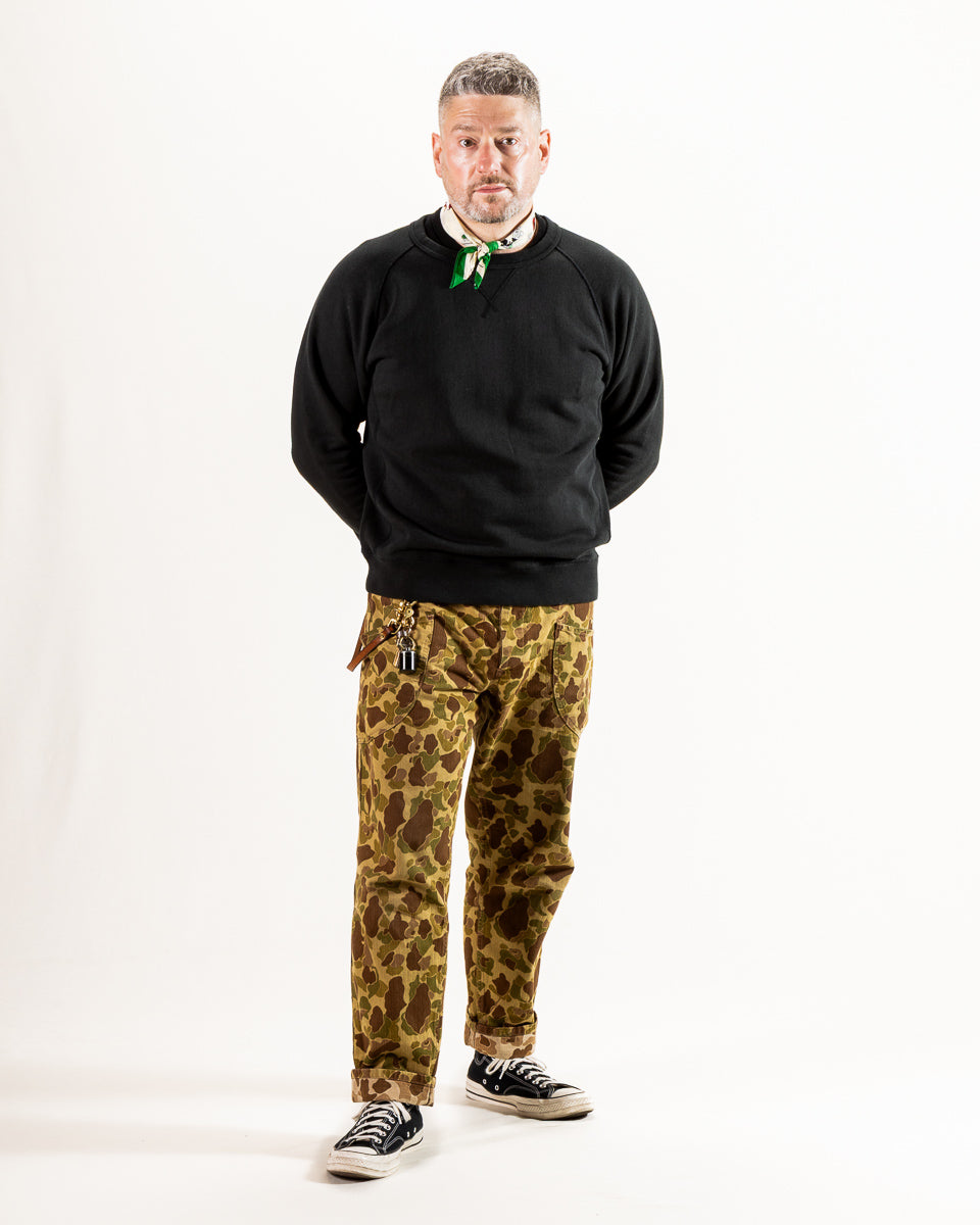 Wonder Looper Super Looper French Terry Pullover Crewneck - Sumi Black - Standard & Strange
