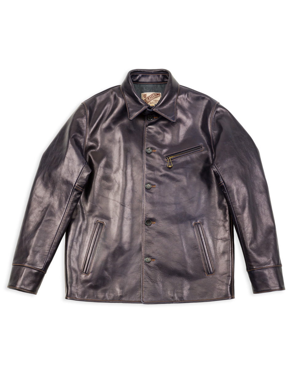 Y'2 Leather Indigo Horse Car Coat (IC-77) - Standard & Strange