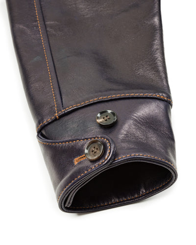 Y'2 Leather Indigo Horse Car Coat (IC-77) - Standard & Strange