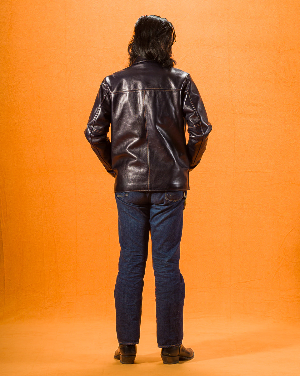 Y'2 Leather Indigo Horse Car Coat (IC-77) - Standard & Strange
