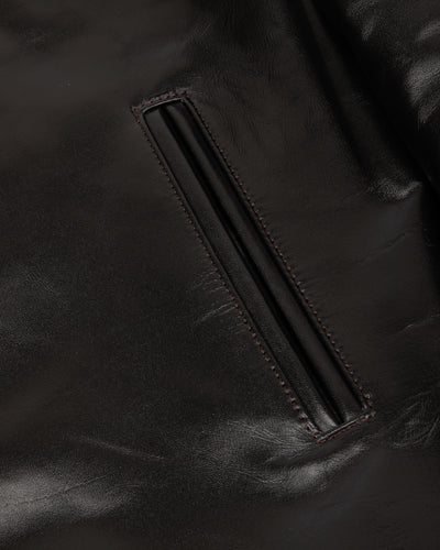 Y'2 Leather Lightweight Vintage Horsehide Single Riders Jacket (PR-64) - Black - Standard & Strange